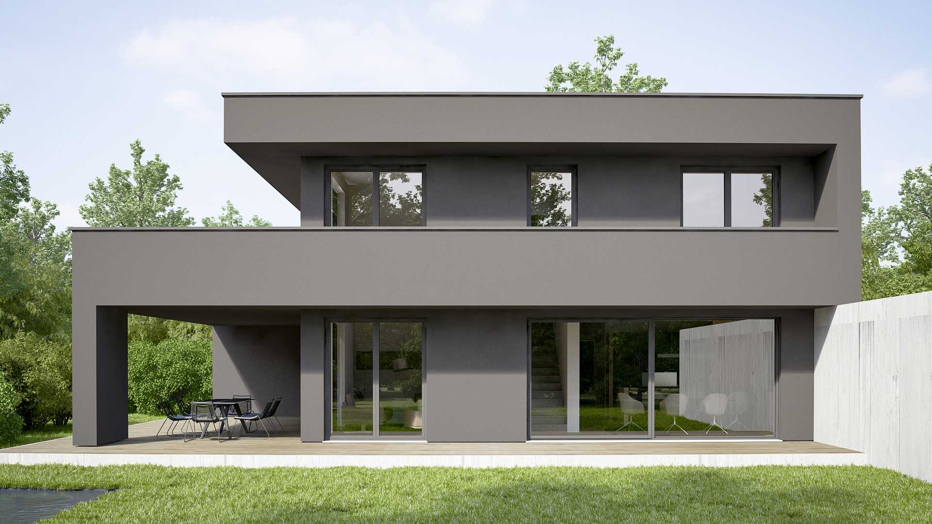 ROMBERGER Musterhaus Design Schwarz